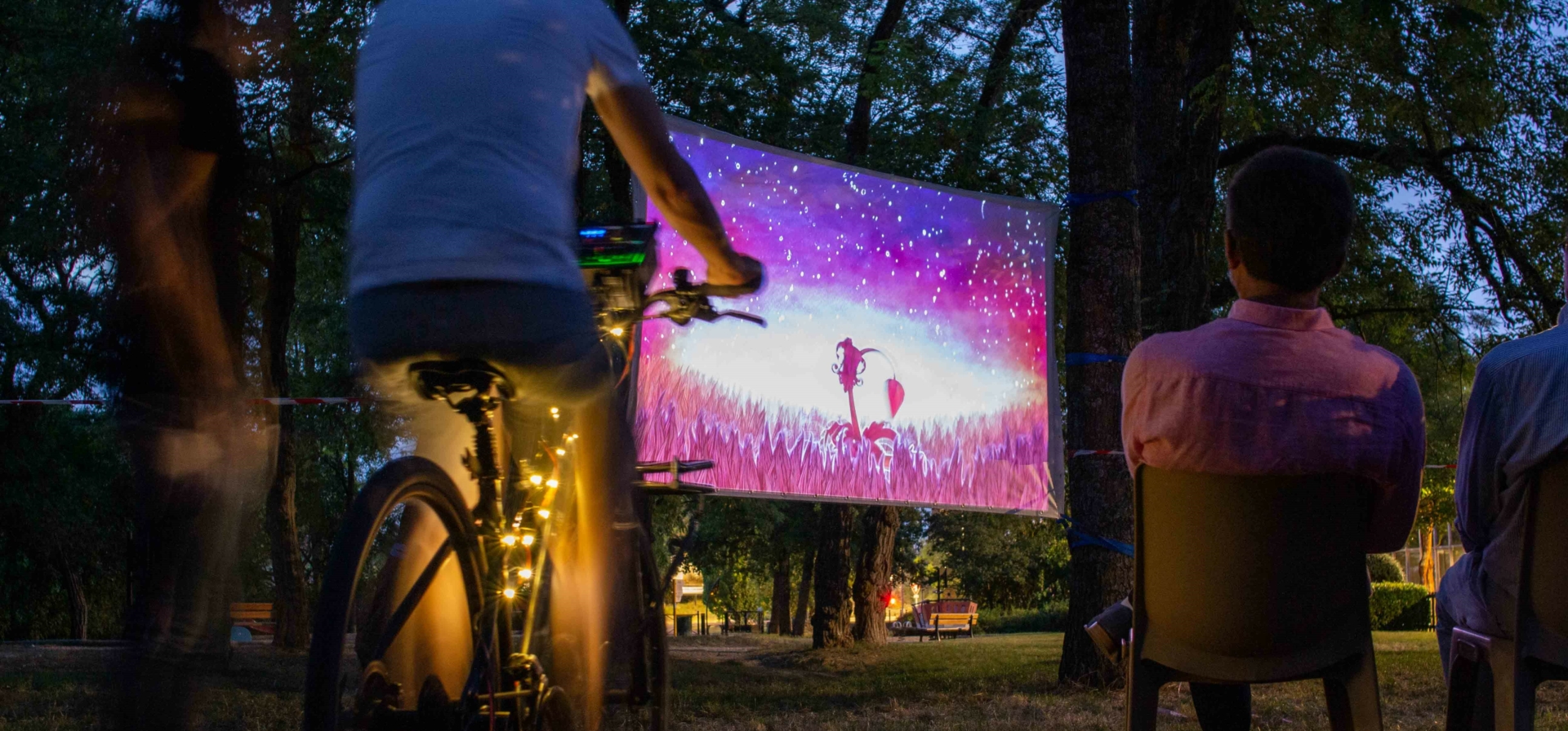 Cinécyclo dans le bois de Courcuire